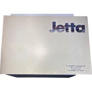 Volkswagen Jetta GL Brochure 1984 Luxury Sedan Automotive Advertising